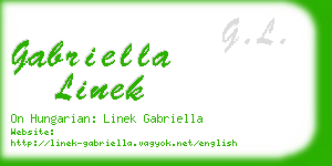 gabriella linek business card